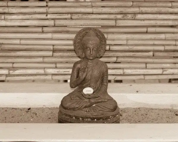 Buddha of Hope at Super Foods in Punta las Marias San Juan, Puerto Rico. 