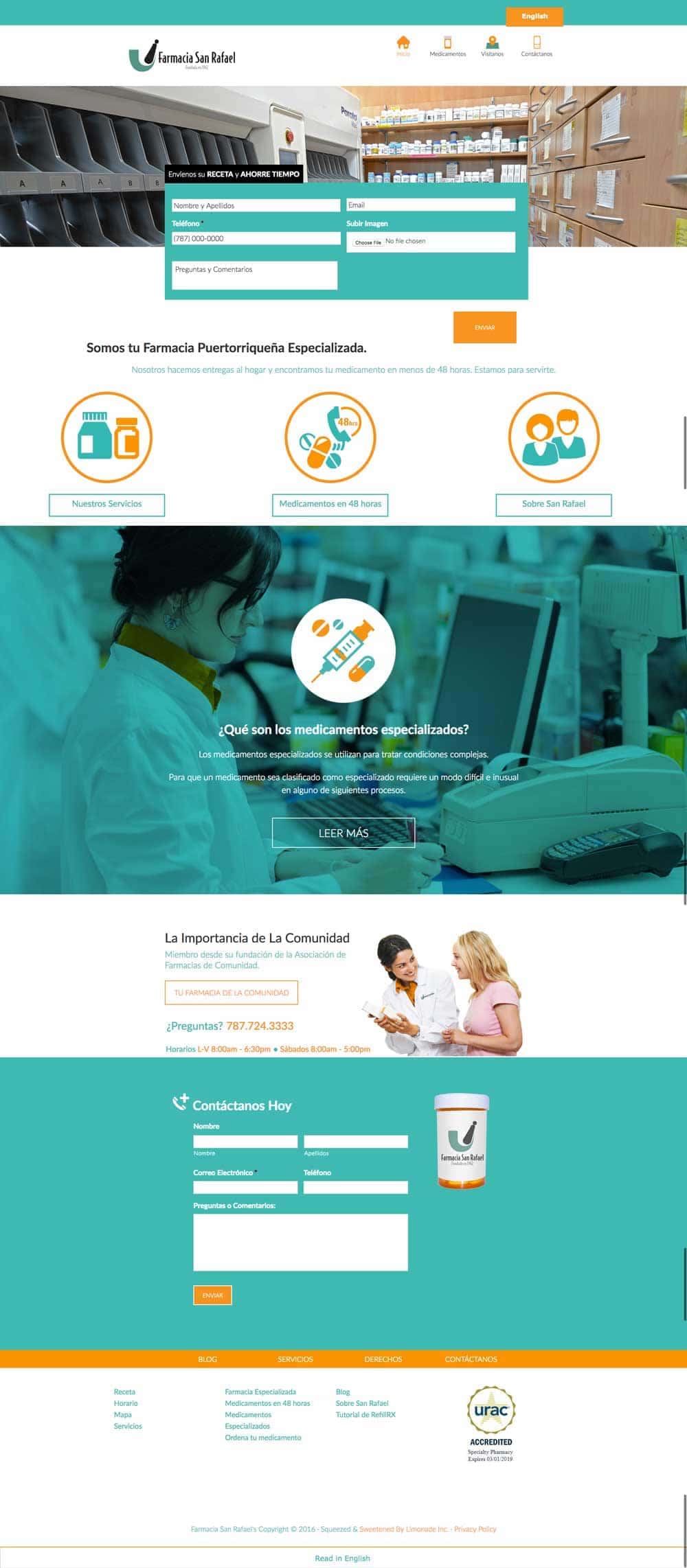 Take a look at a URAC compliant Specialized pharmacy website