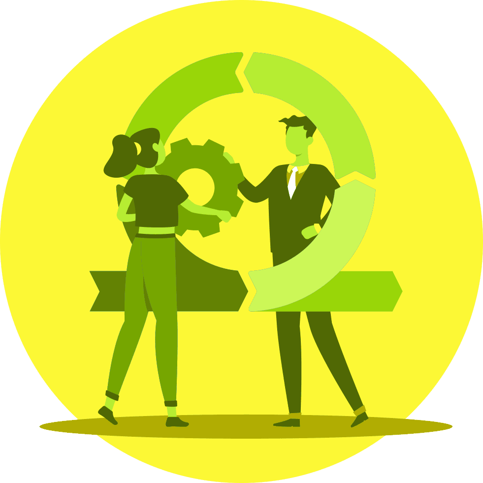 An icon of a shield with a briefcase, indicating the development of a business continuity plan to maintain operations during your absence.