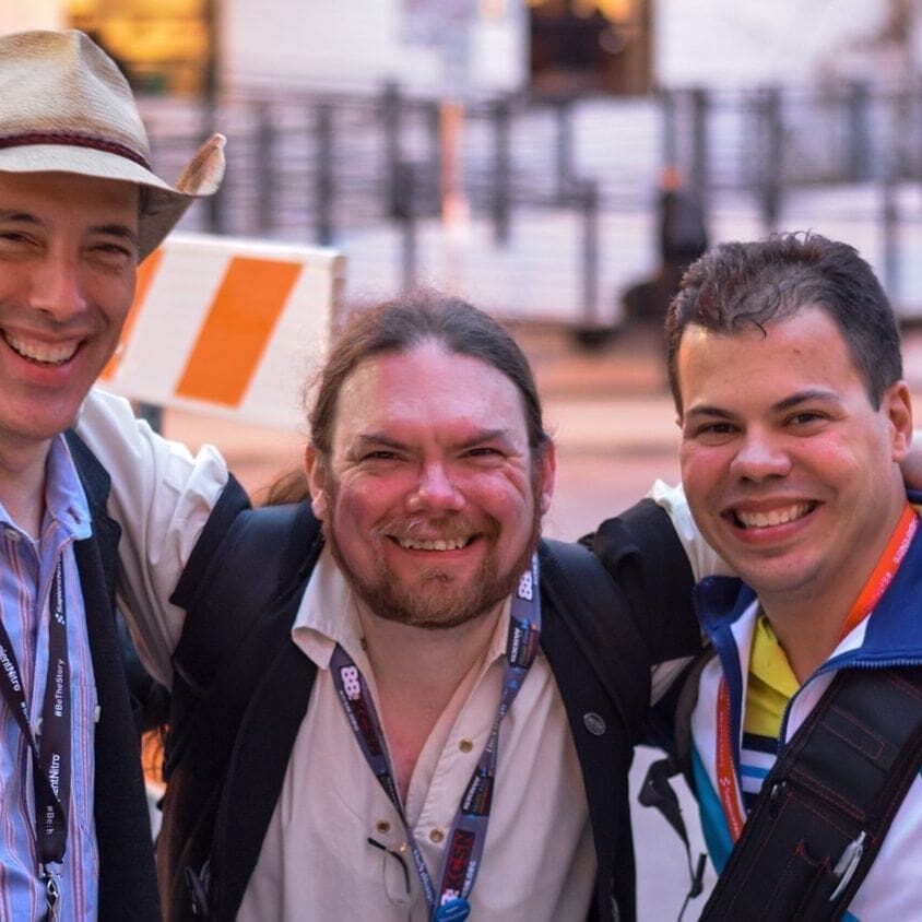 Steve Garfield, Ewan Spence, and Raúl Colón at SXSW