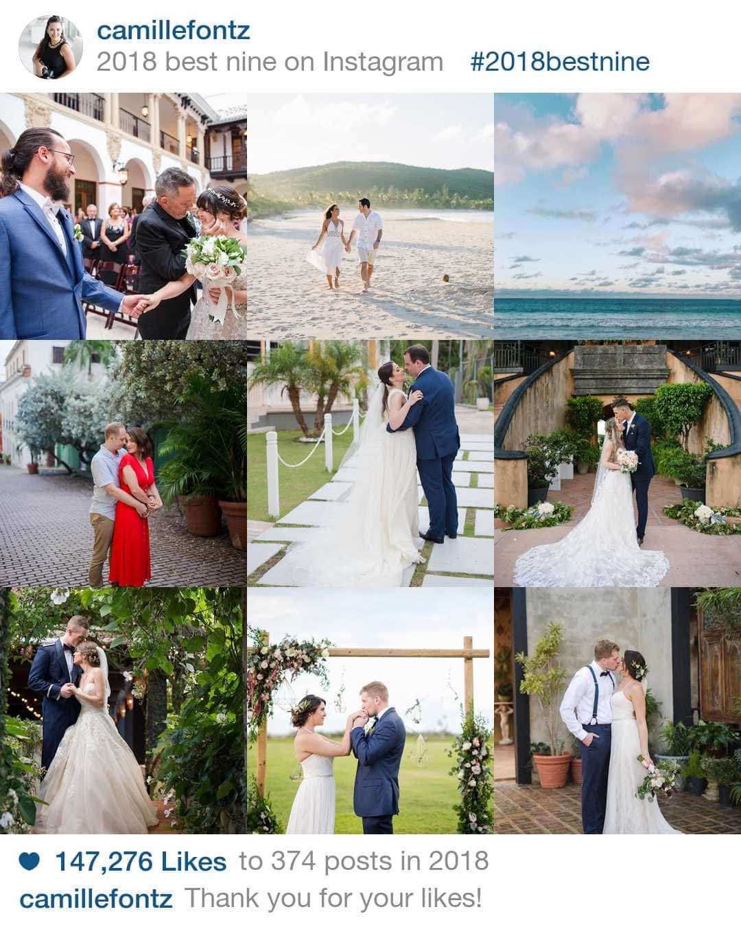 Camille Fontz Destination Wedding Photographer - Instagram Best Nine