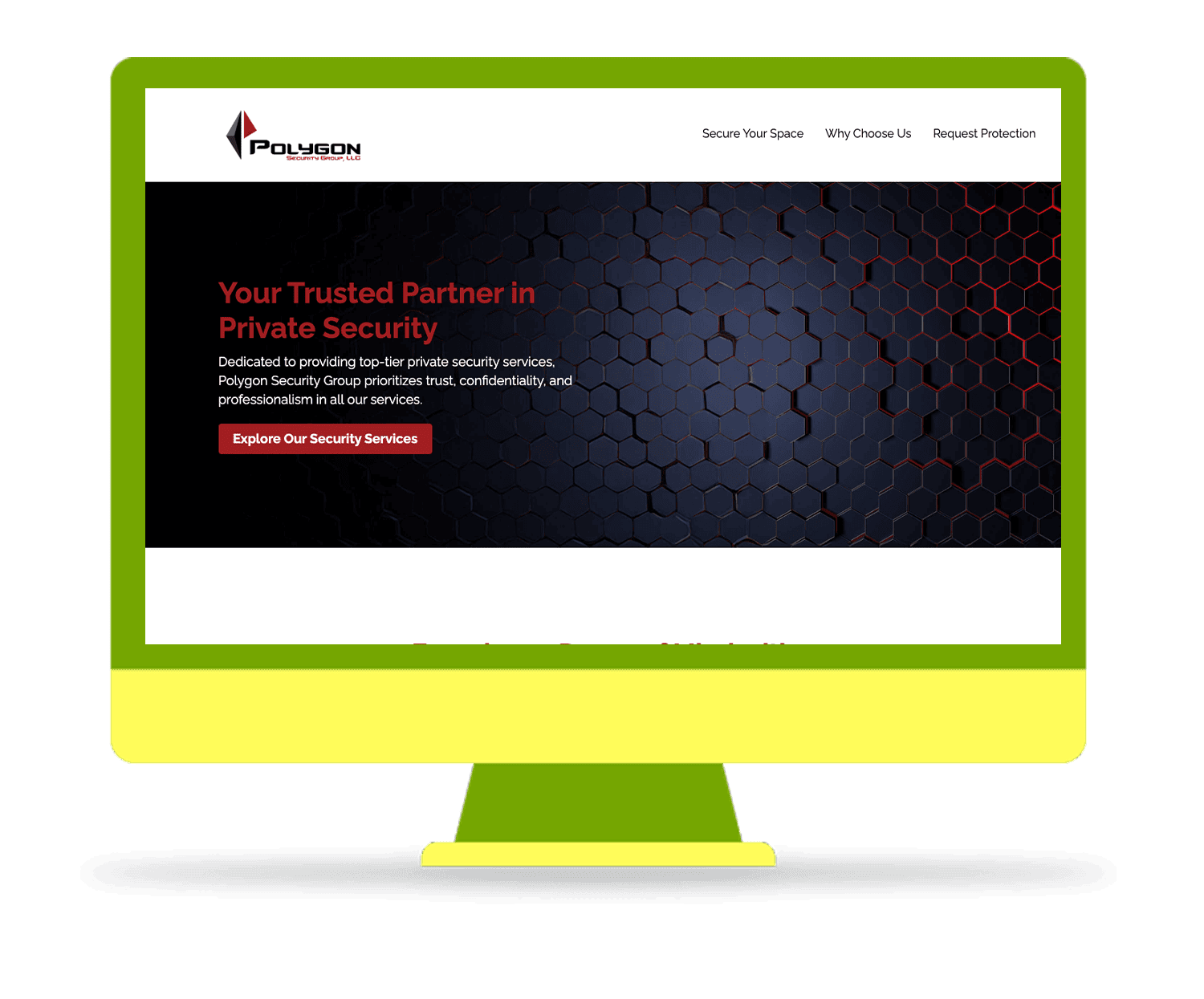 Polygon Security private security services website design