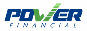 Power Financial Puerto Rico logo in blue and green representing financing and energy solutions company